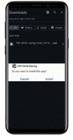 Install Hill Climb Racing MOD APK​